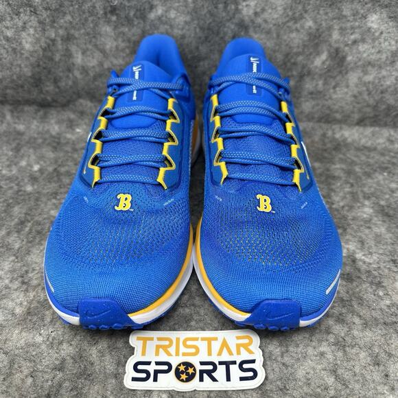 UCLA Bruins Nike Zoom Pegasus 41 Running Shoes Mens Size 12 Blue FZ5148-400 - Picture 2 of 8